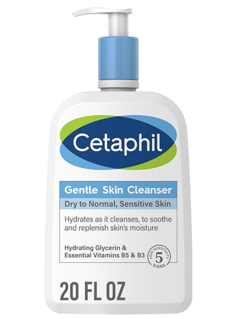 Cetaphil Face Wash, Hydrating Gentle Skin Cleanser for Dry to Normal Sensitive Skin